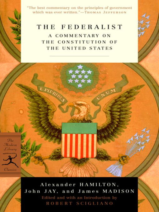 Title details for The Federalist by Alexander Hamilton - Wait list